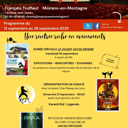Programme Cinéma du 12 au 28 septembre 2025